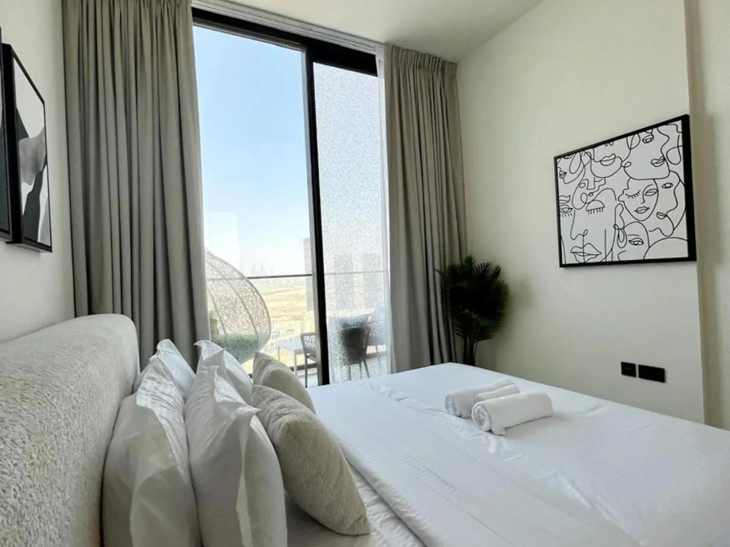 Monochrome Retreat Sleek B&W-Grey 1Br In Jvc! Apartment Dubai United Arab Emirates