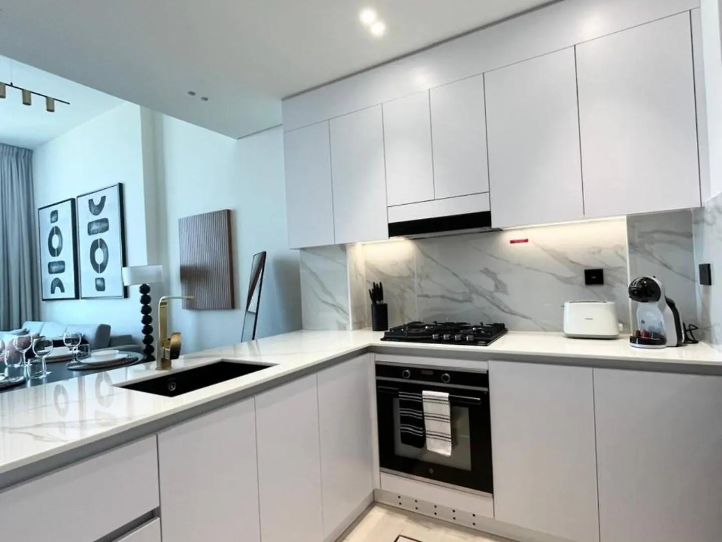 Monochrome Retreat Sleek B&W-Grey 1Br In Jvc! Apartment Dubai