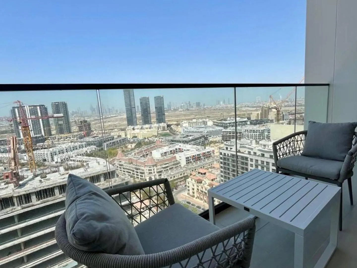 Monochrome Retreat Sleek B&W-Grey 1Br In Jvc! Apartment Dubai