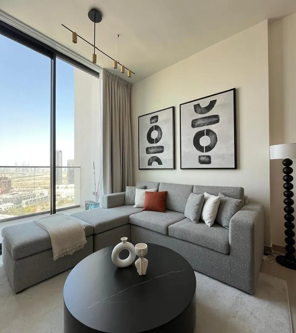 Monochrome Retreat Sleek B&W-Grey 1Br In Jvc! Apartment Dubai 0*,  United Arab Emirates